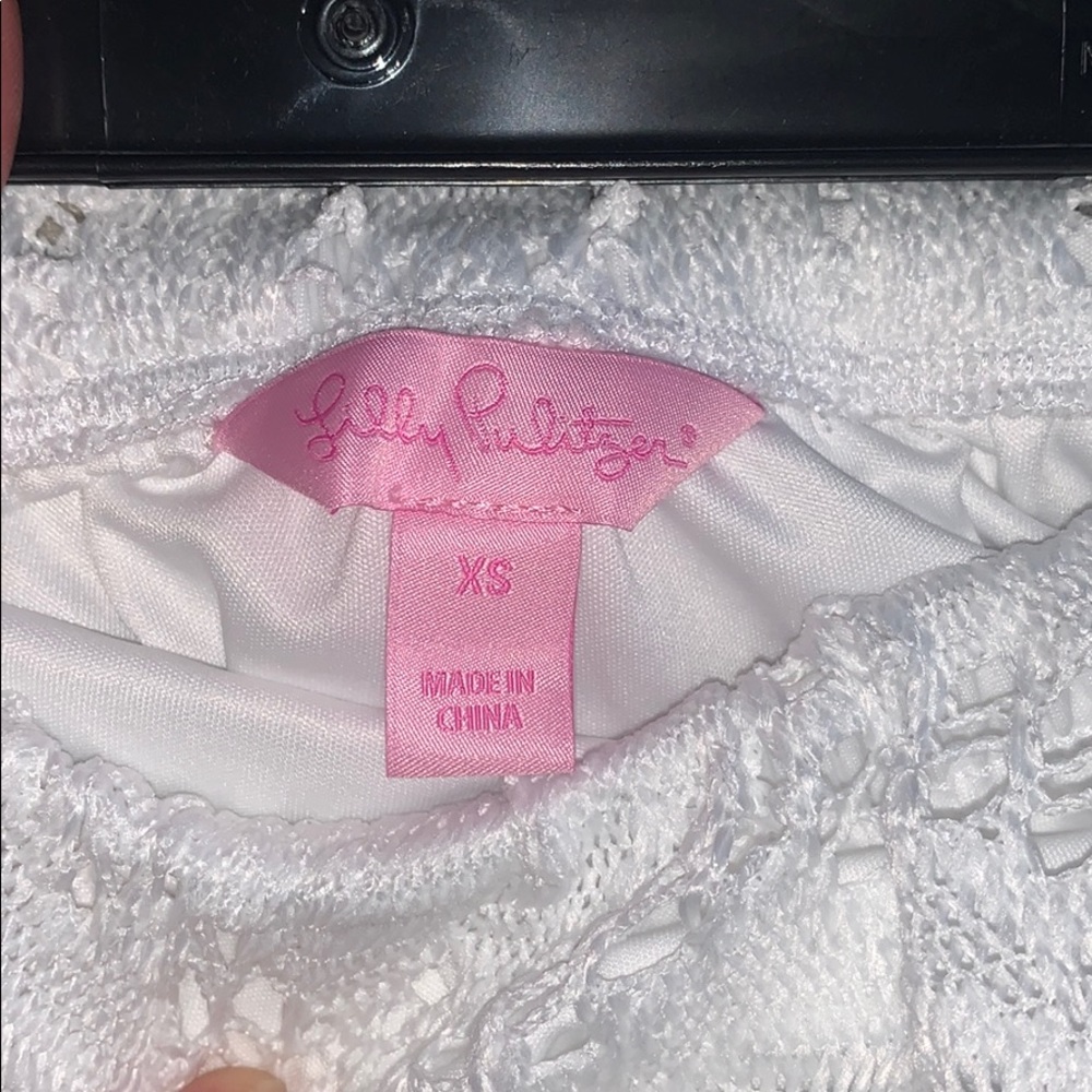 Lilly Pulitzer XS white lace romper - Picture 4 of 4